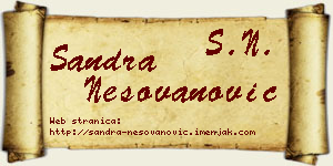 Sandra Nešovanović vizit kartica